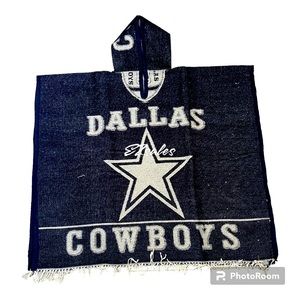 Dallas Cowboys hooded poncho